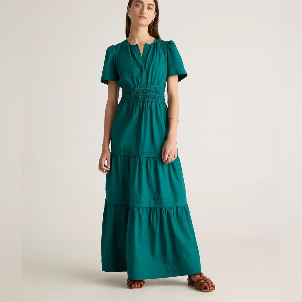 Quince Garden Green Maxi Dress